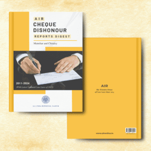Cover of “AIR Cheque Dishonour Reports” – All India Reporter Shop