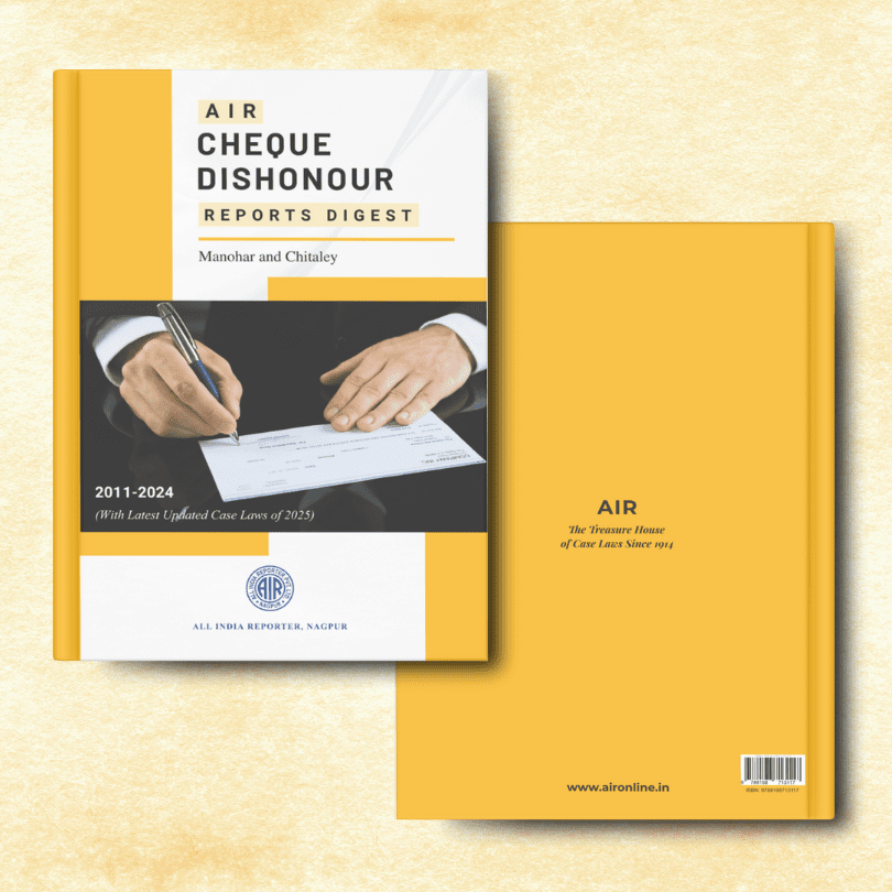 Cover of “AIR Cheque Dishonour Reports” – All India Reporter Shop