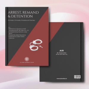 Cover of “Arrest, Remand & Detention” – All India Reporter Shop