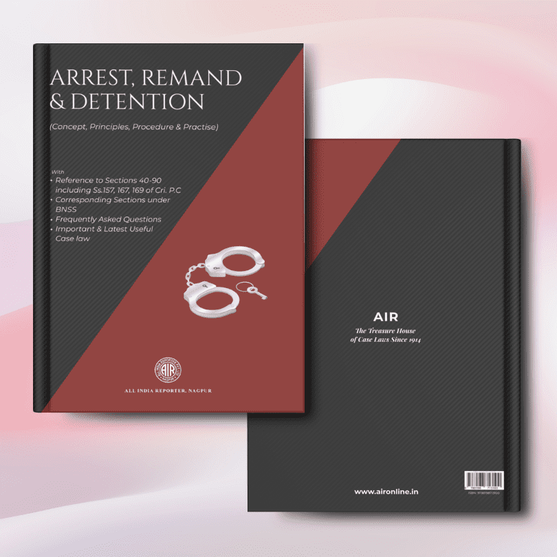 Cover of “Arrest, Remand & Detention” – All India Reporter Shop