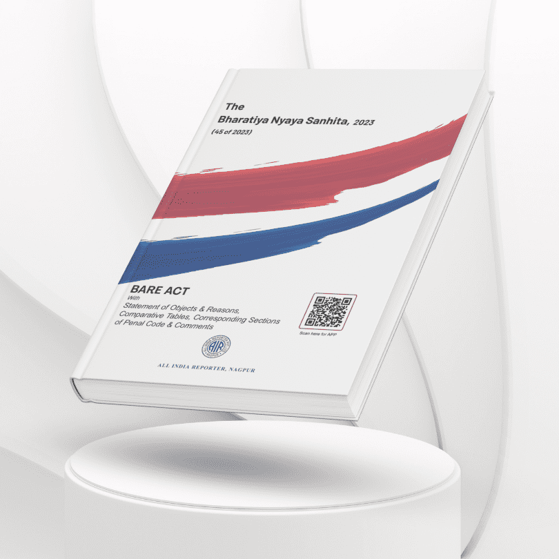 Cover of “Bharatiya Nyaya Sanhita, 2023” Bare Act – All India Reporter Shop