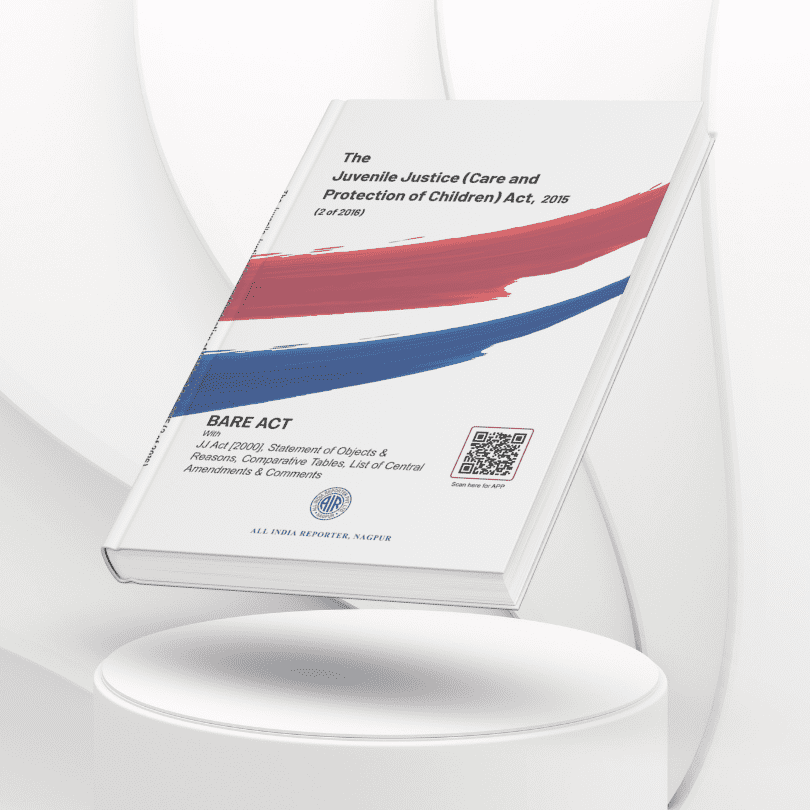 Cover of “Juvenile Justice Act, 2015” Bare Act – All India Reporter Shop