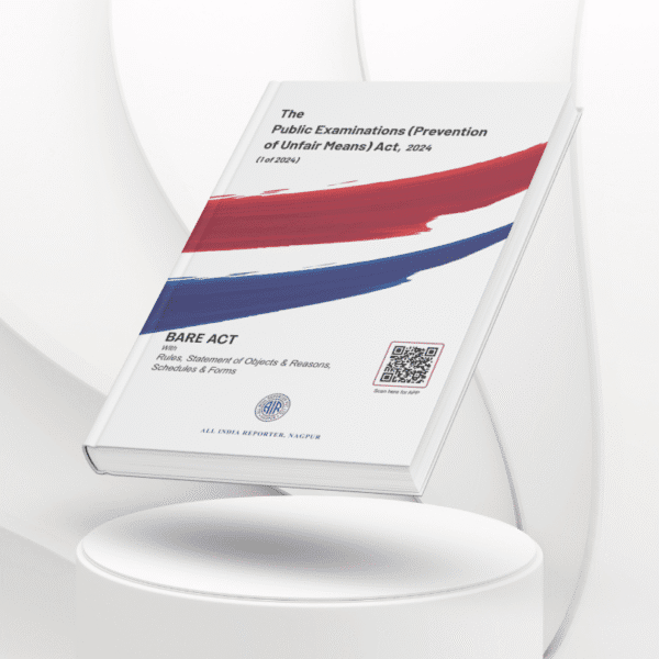 Cover of “Public Examinations Act, 2024” Bare Act – All India Reporter Shop
