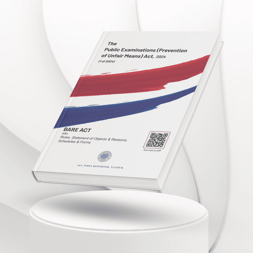 Cover of “Public Examinations Act, 2024” Bare Act – All India Reporter Shop
