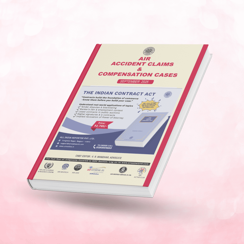 Cover of AIR Accident Claims & Compensation Cases – Monthly Journal at All India Reporter Shop