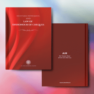 Cover of “Negotiable Instruments & Law of Dishonour of Cheques” – All India Reporter Shop