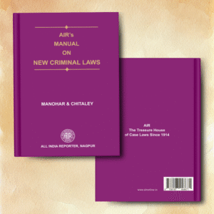 Cover of “AIR's Manual on New Criminal Laws” – All India Reporter Shop