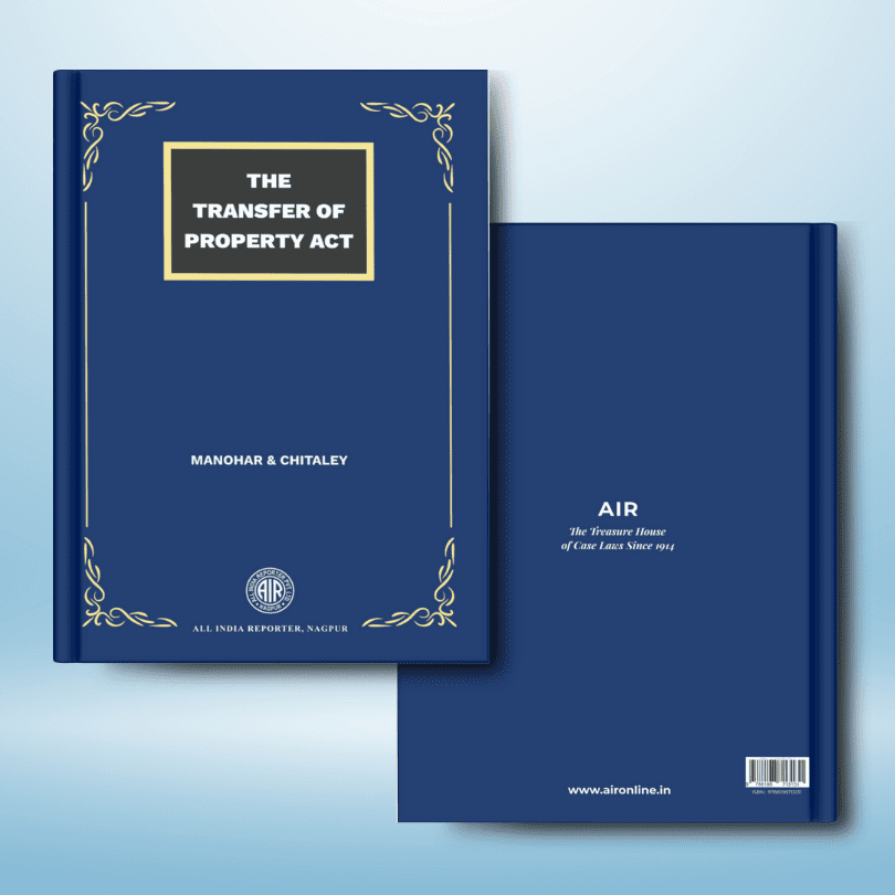 Cover of “Transfer of Property Act” – All India Reporter Shop