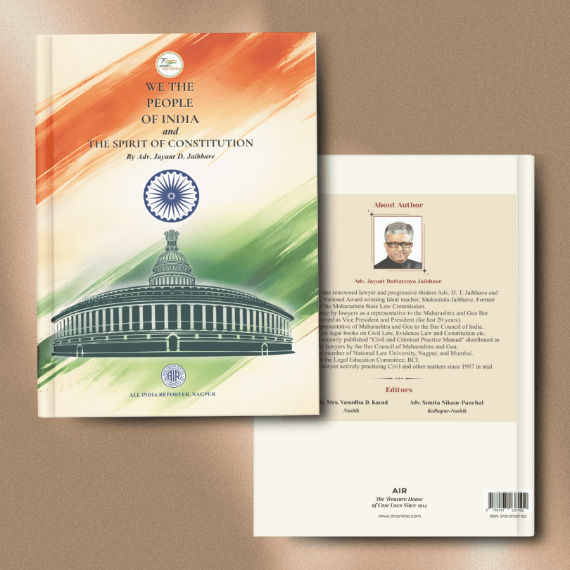 Cover of “We the People of India and the Spirit of Constitution” – All India Reporter Shop